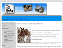 Tablet Screenshot of packtobasics.net